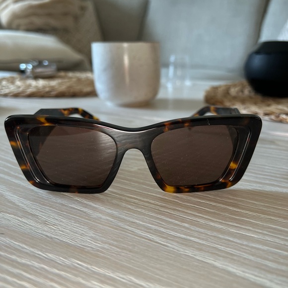 Prada Accessories - PRADA Tortoise Shell Square Sunglasses